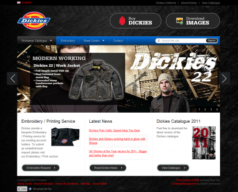 Screenshot of the Clothing Website Design & SEO website