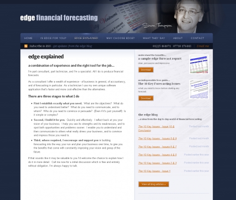 Screenshot of the Accountancy Web Design & SEO website