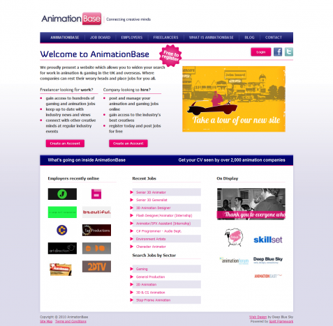 Screenshot of the Recruitment Website Design website