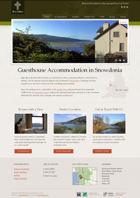 Screenshot of the Fabulous Hotel Web Design website